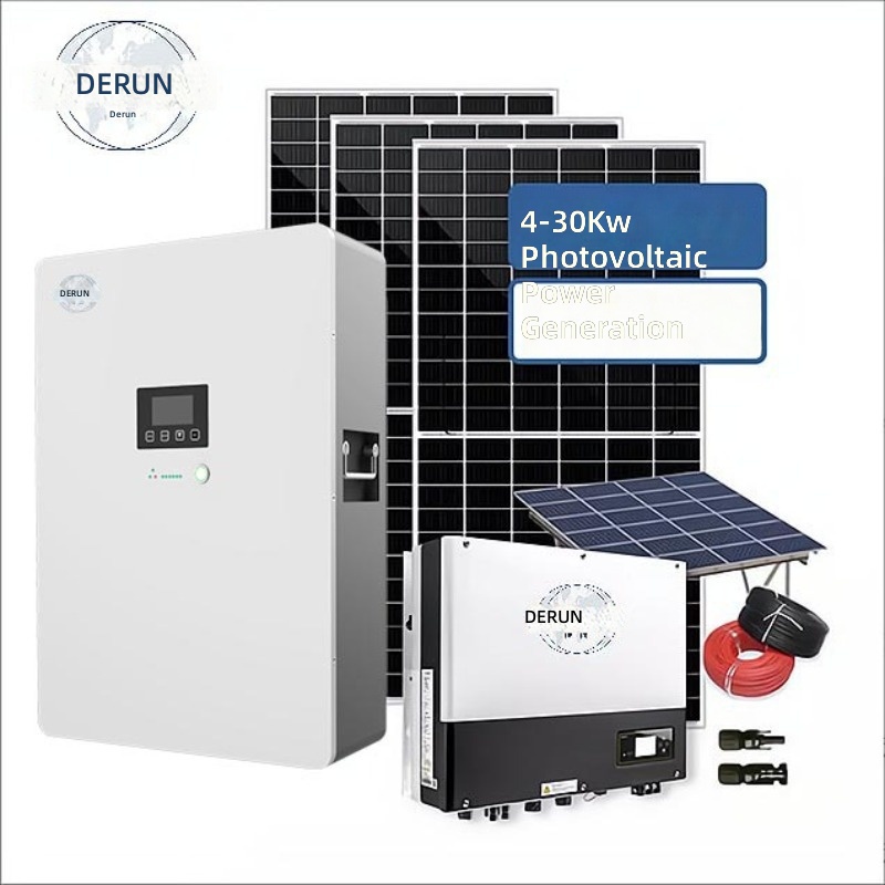 Solar Generator - ระบบผลิตไฟฟ้าพลังงานแสงอาทิตย์แบบยุโรป ระบบแบตเตอรี่ 48V ระบบออฟกริด พร้อมอินเวอร์เตอร์ในตัวสำหรับการจัดเก็บพลังงาน