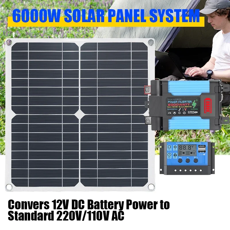 ชุดโซลาร์เซลล์ 6000W มาพร้อมแผ - Solar Panel 200W บทวิจารณ์และราคา