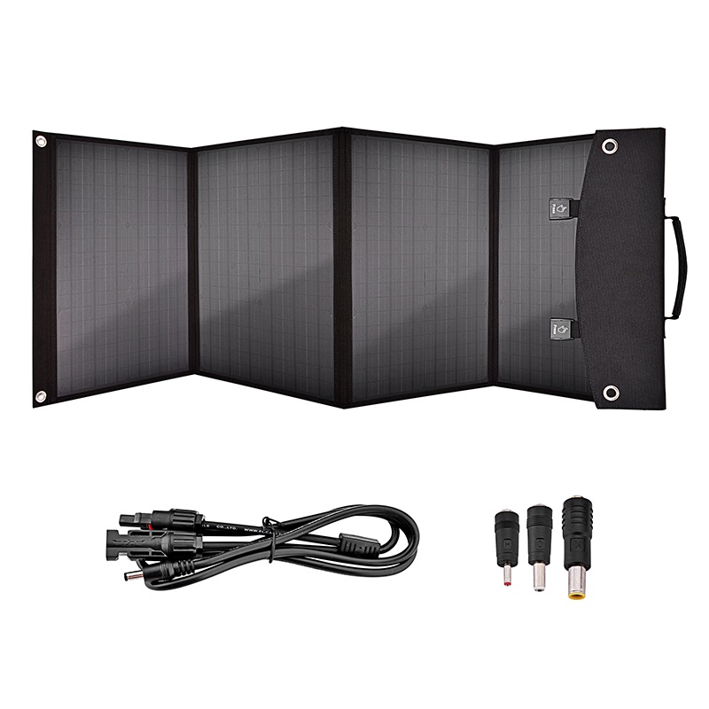แผงโซลาร์เซลล์แบบพับได้ 100w 1 - Solar Panel บทวิจารณ์และราคา